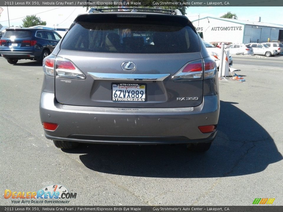 2013 Lexus RX 350 Nebula Gray Pearl / Parchment/Espresso Birds Eye Maple Photo #6