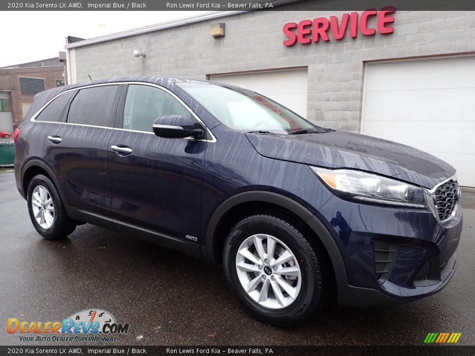 2020 Kia Sorento LX AWD Imperial Blue / Black Photo #9