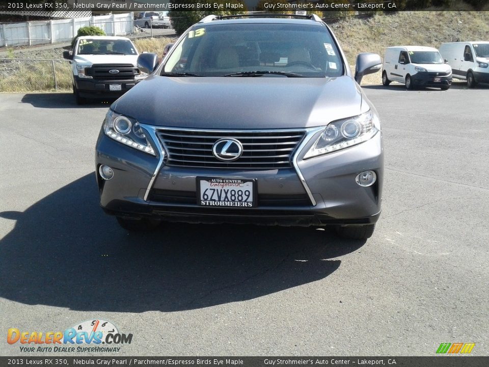 2013 Lexus RX 350 Nebula Gray Pearl / Parchment/Espresso Birds Eye Maple Photo #8