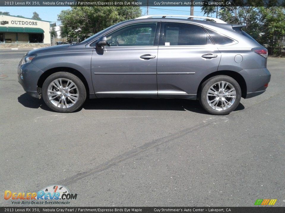 2013 Lexus RX 350 Nebula Gray Pearl / Parchment/Espresso Birds Eye Maple Photo #9