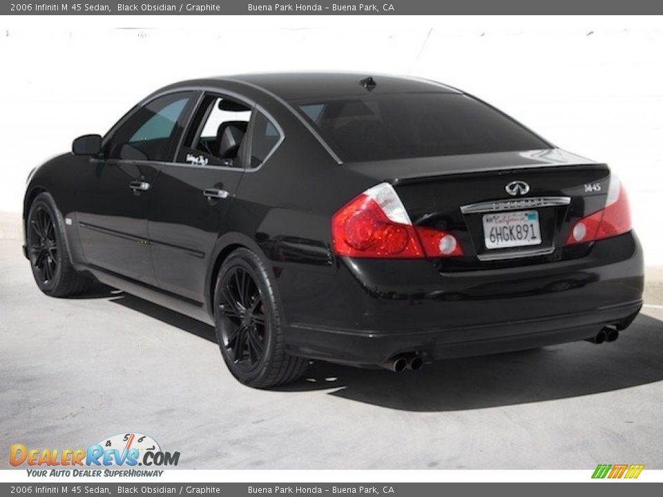 2006 Infiniti M 45 Sedan Black Obsidian / Graphite Photo #2