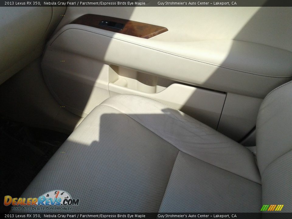 2013 Lexus RX 350 Nebula Gray Pearl / Parchment/Espresso Birds Eye Maple Photo #16