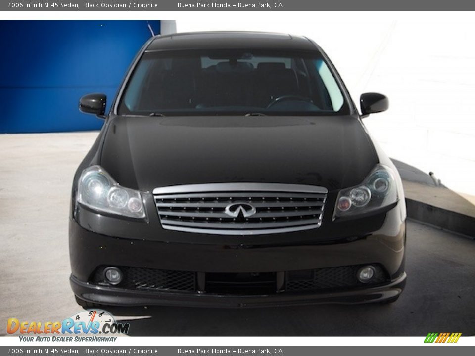 2006 Infiniti M 45 Sedan Black Obsidian / Graphite Photo #7