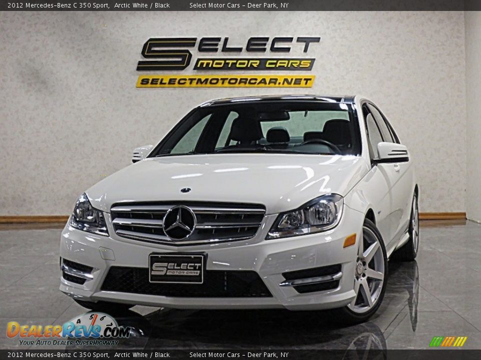 2012 Mercedes-Benz C 350 Sport Arctic White / Black Photo #1