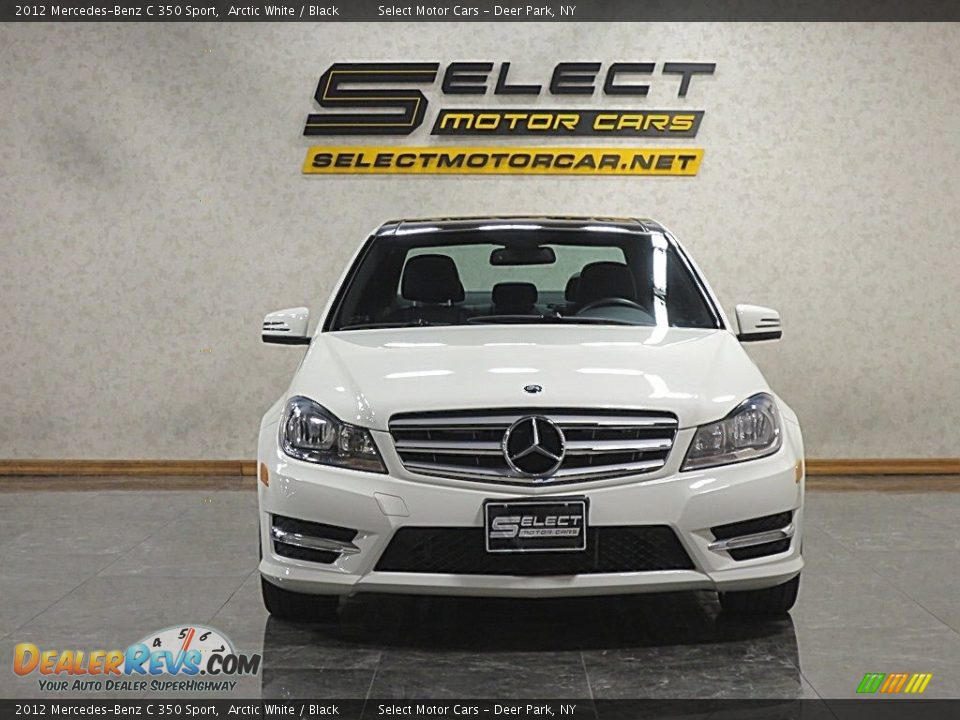 2012 Mercedes-Benz C 350 Sport Arctic White / Black Photo #2