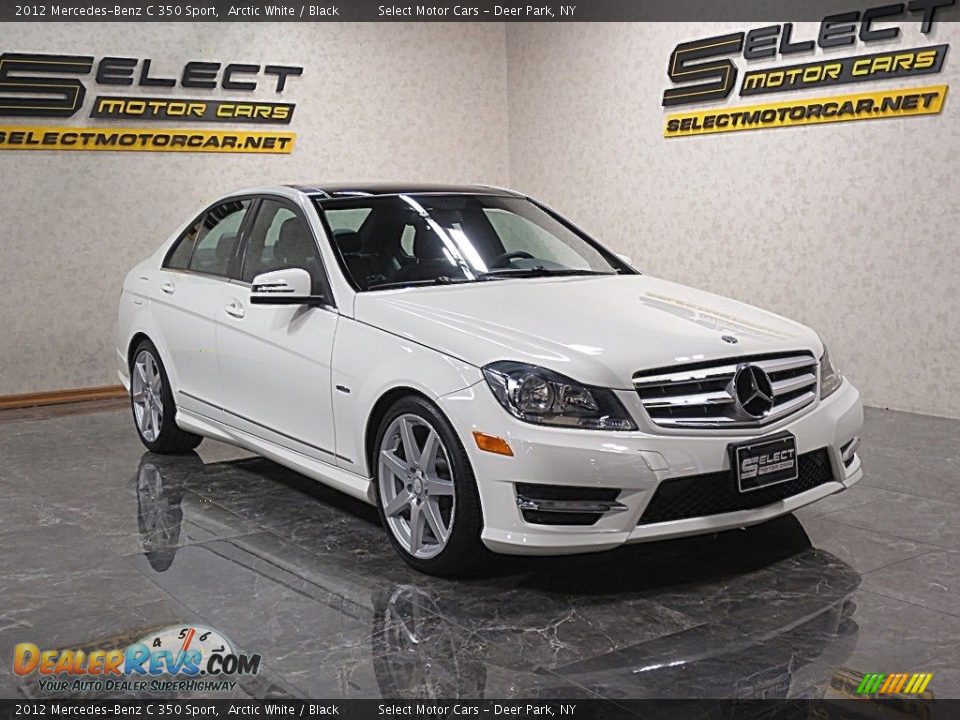 2012 Mercedes-Benz C 350 Sport Arctic White / Black Photo #3