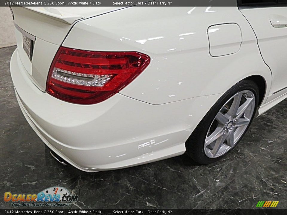 2012 Mercedes-Benz C 350 Sport Arctic White / Black Photo #6