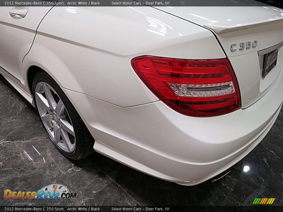 2012 Mercedes-Benz C 350 Sport Arctic White / Black Photo #7