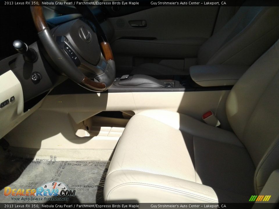 2013 Lexus RX 350 Nebula Gray Pearl / Parchment/Espresso Birds Eye Maple Photo #26