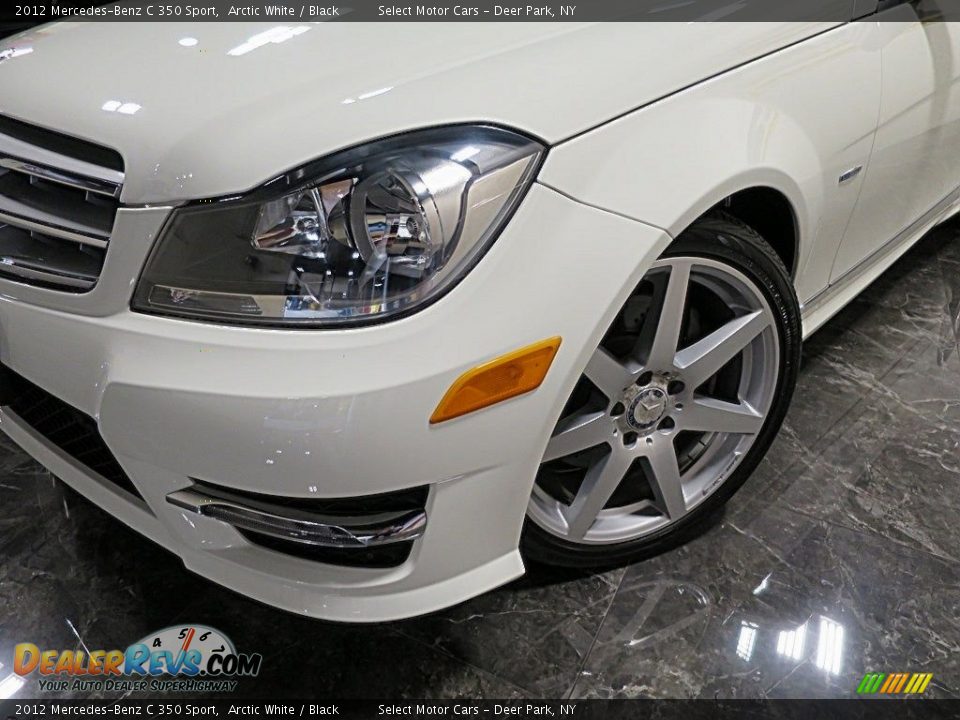 2012 Mercedes-Benz C 350 Sport Arctic White / Black Photo #9