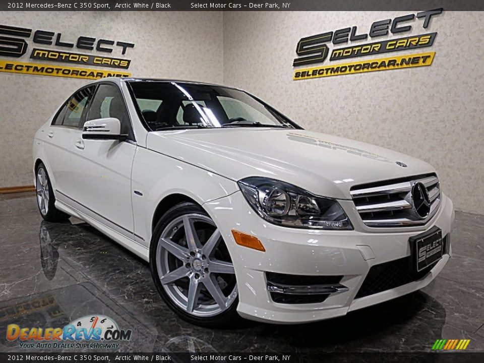 2012 Mercedes-Benz C 350 Sport Arctic White / Black Photo #10