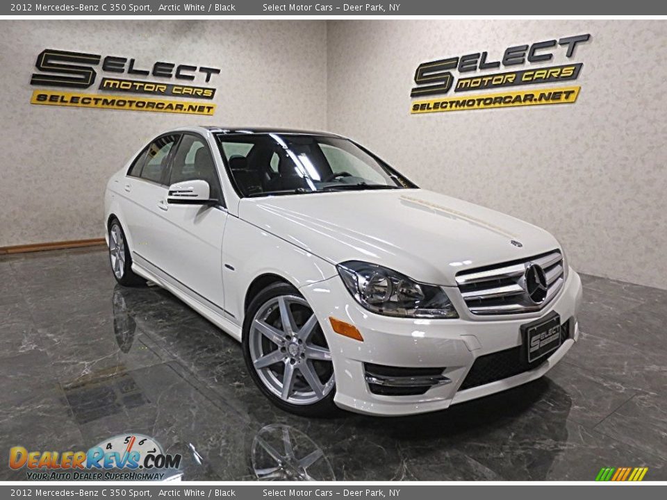 2012 Mercedes-Benz C 350 Sport Arctic White / Black Photo #11