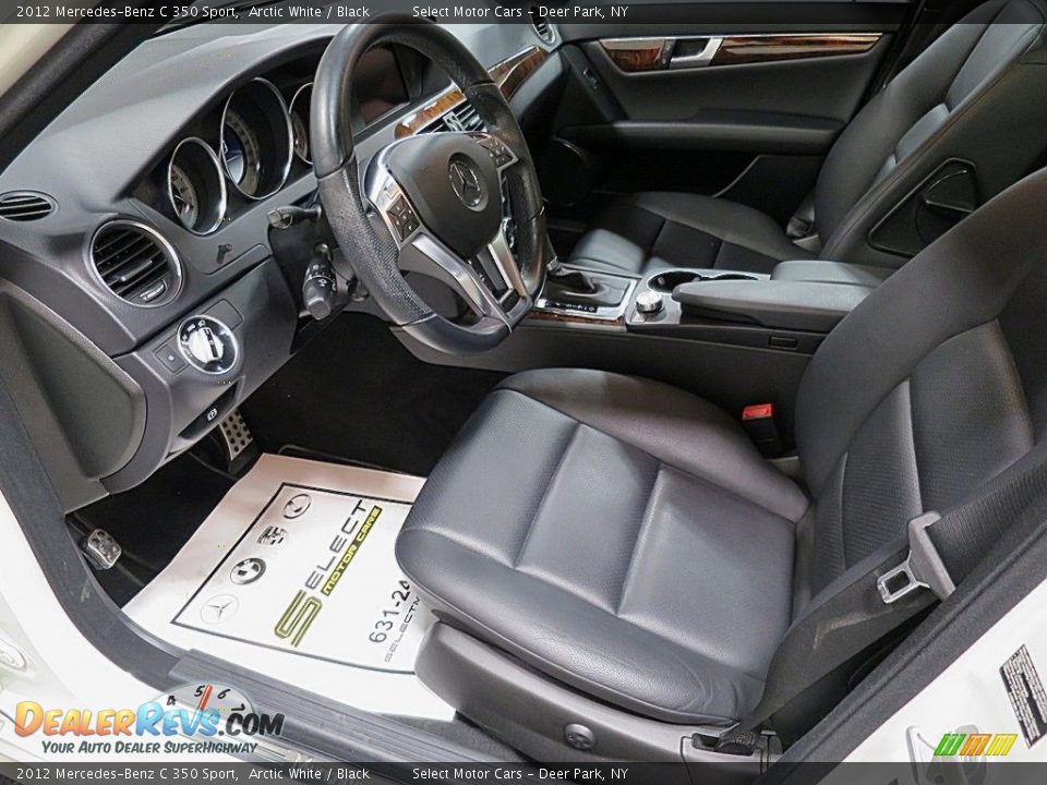 2012 Mercedes-Benz C 350 Sport Arctic White / Black Photo #13