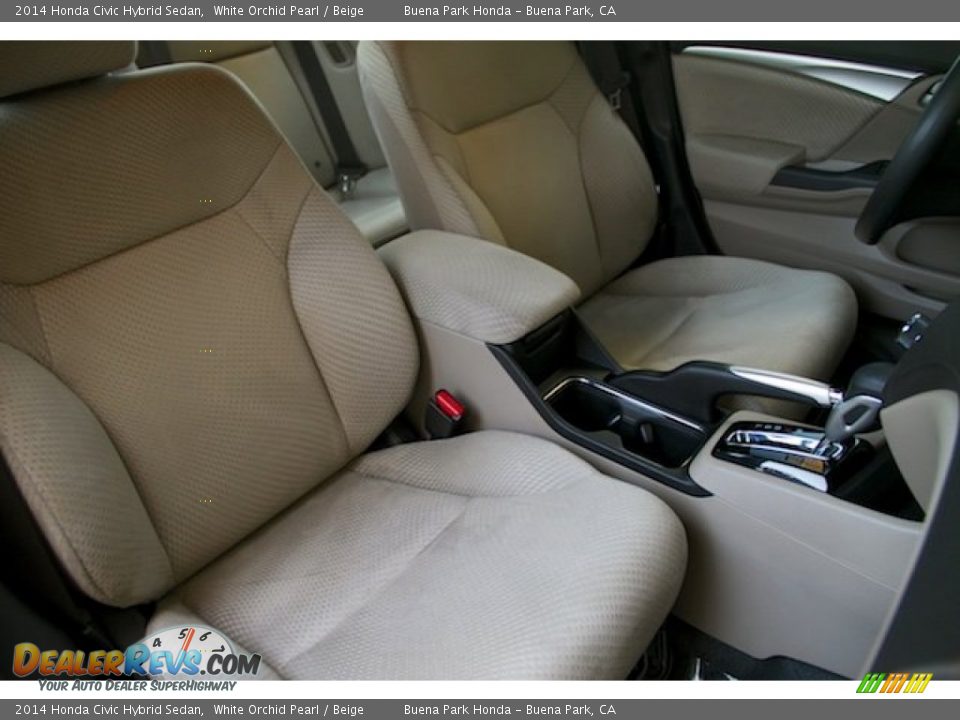Front Seat of 2014 Honda Civic Hybrid Sedan Photo #21