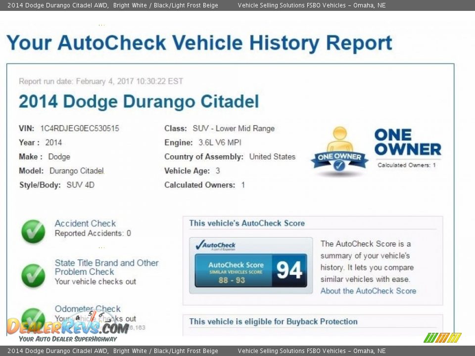 Dealer Info of 2014 Dodge Durango Citadel AWD Photo #2