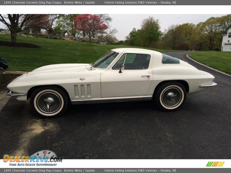 1966 Chevrolet Corvette Sting Ray Coupe Ermine White / Saddle Photo #1