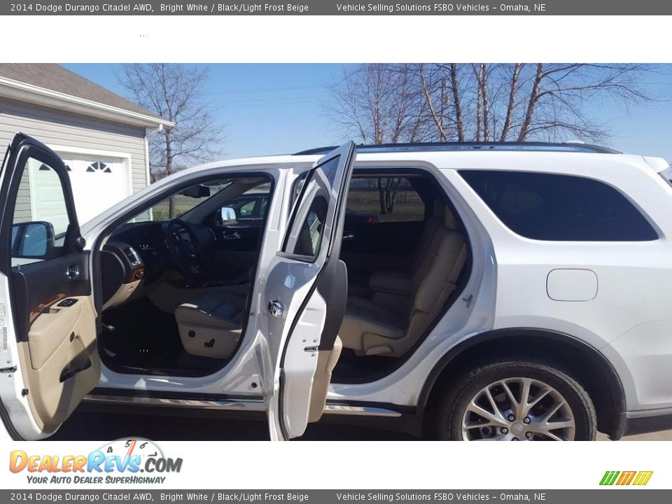 2014 Dodge Durango Citadel AWD Bright White / Black/Light Frost Beige Photo #4