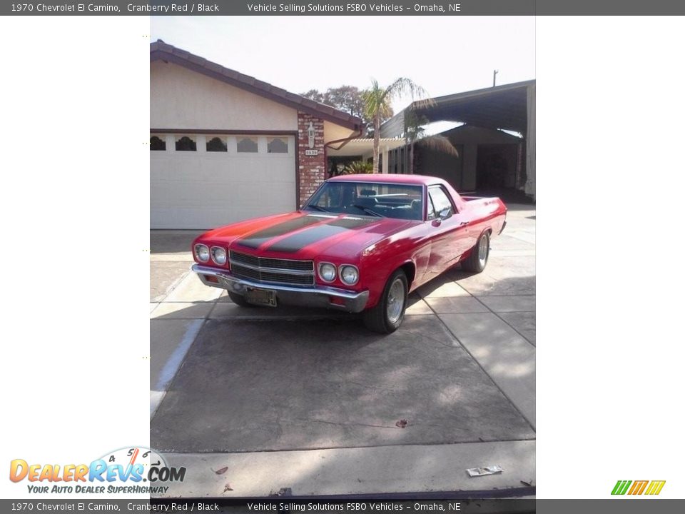 1970 Chevrolet El Camino Cranberry Red / Black Photo #1