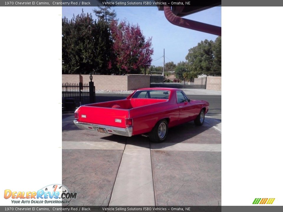 1970 Chevrolet El Camino Cranberry Red / Black Photo #2