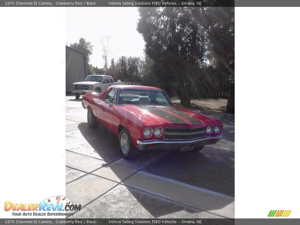 1970 Chevrolet El Camino Cranberry Red / Black Photo #3