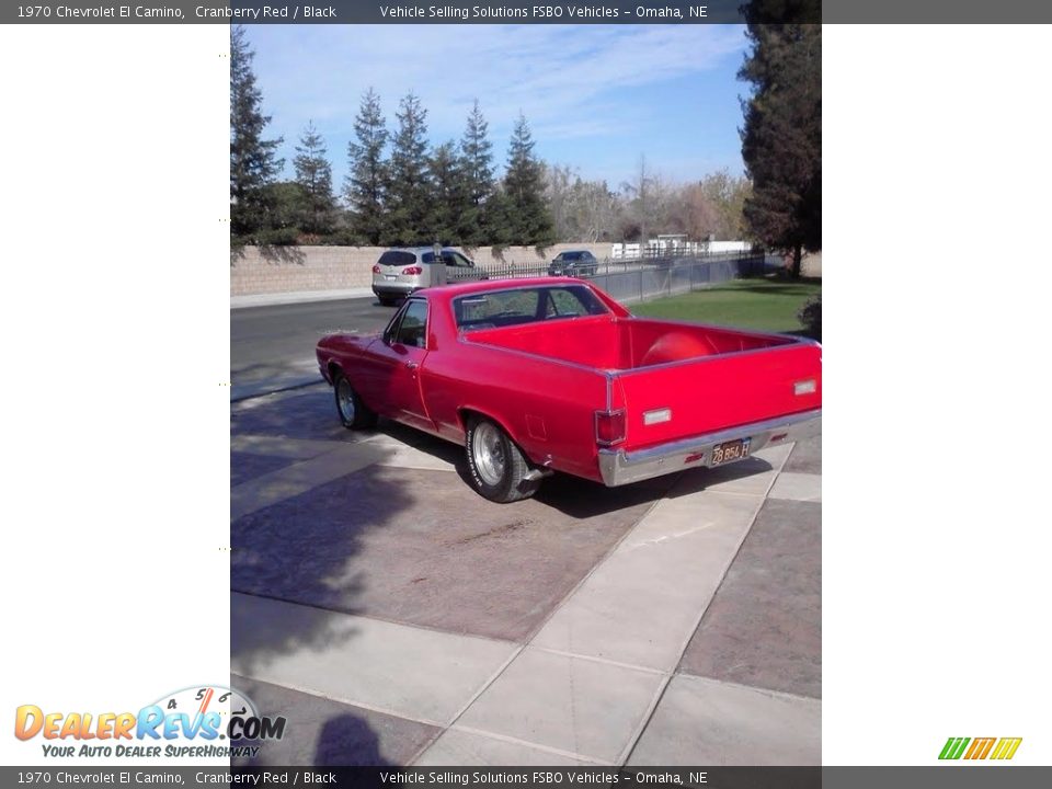 1970 Chevrolet El Camino Cranberry Red / Black Photo #6