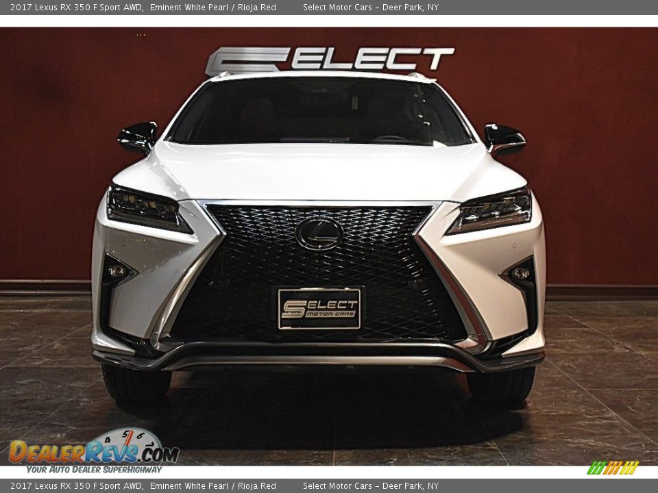 2017 Lexus RX 350 F Sport AWD Eminent White Pearl / Rioja Red Photo #2