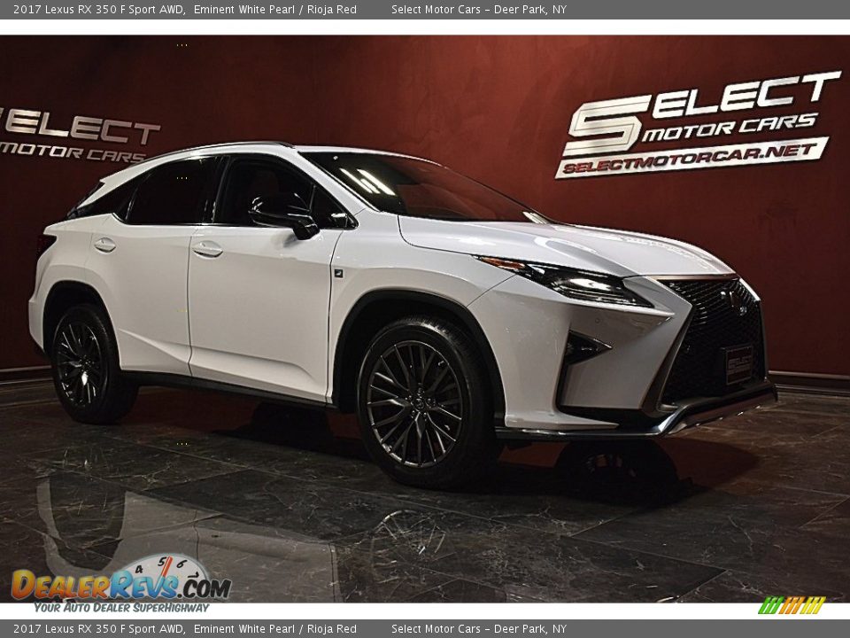 2017 Lexus RX 350 F Sport AWD Eminent White Pearl / Rioja Red Photo #3