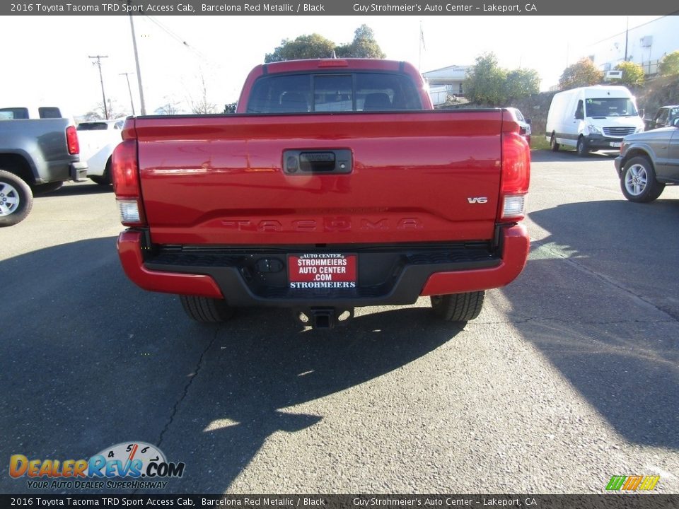 2016 Toyota Tacoma TRD Sport Access Cab Barcelona Red Metallic / Black Photo #6