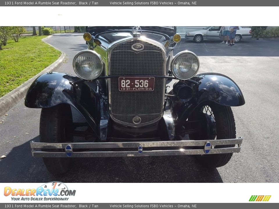 1931 Ford Model A Rumble Seat Roadster Black / Tan Photo #4