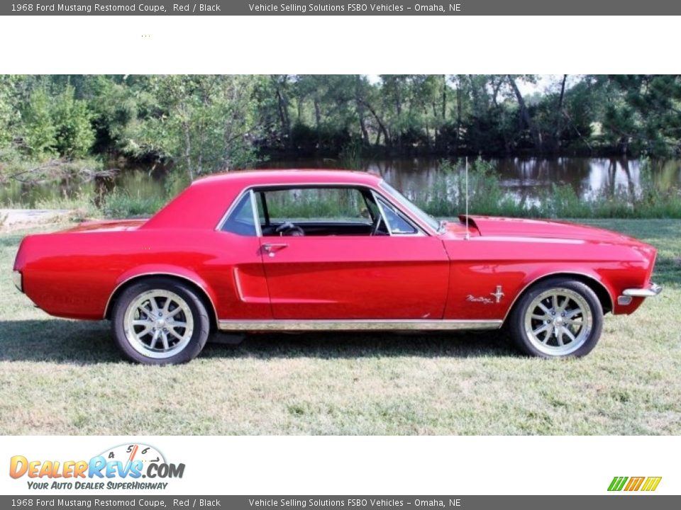 1968 Ford Mustang Restomod Coupe Red / Black Photo #1