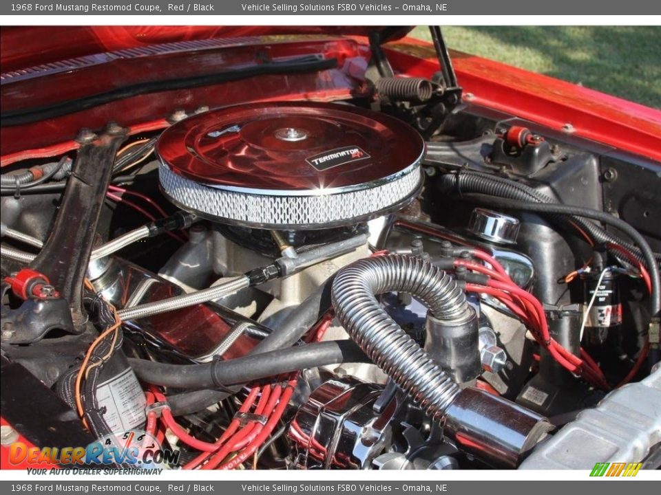 1968 Ford Mustang Restomod Coupe Red / Black Photo #7