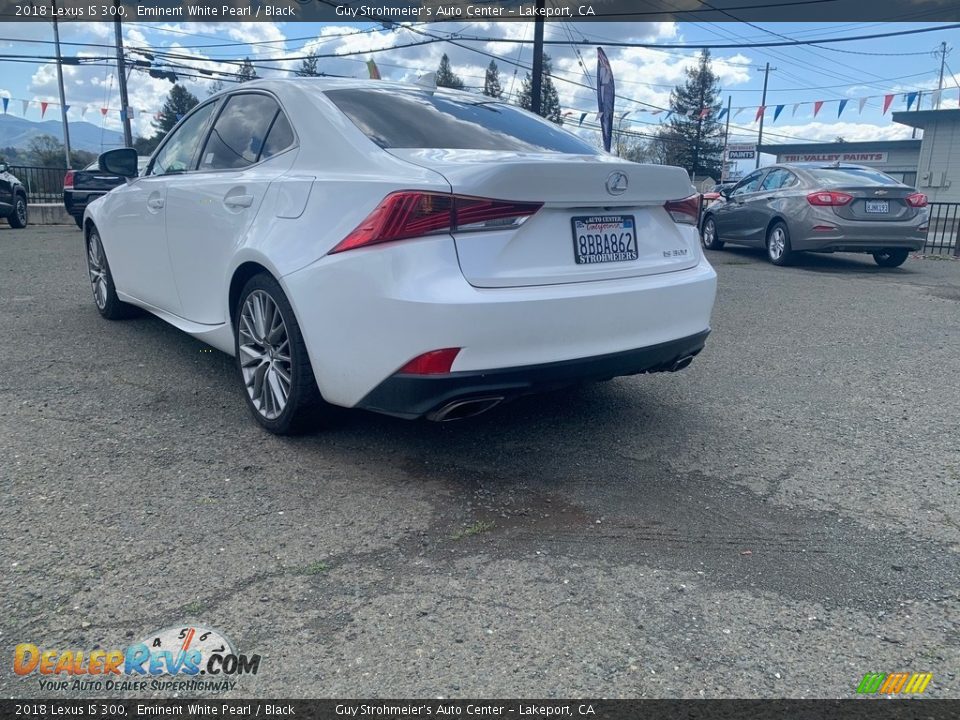 2018 Lexus IS 300 Eminent White Pearl / Black Photo #6