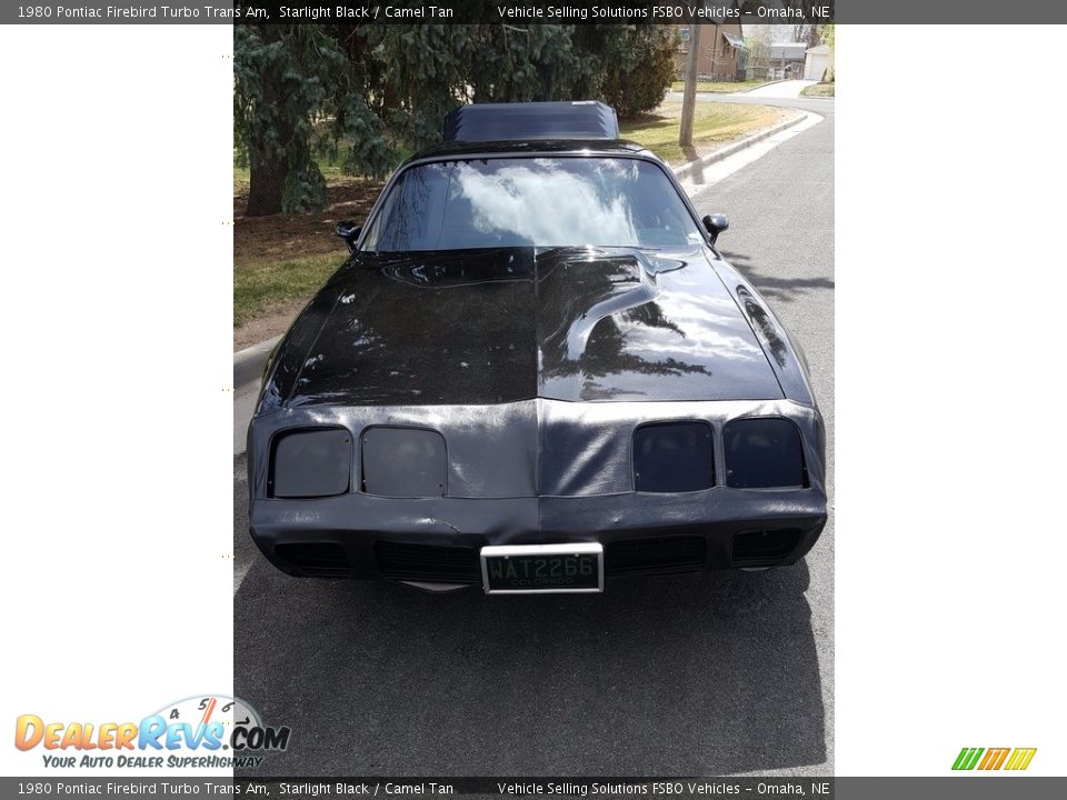 1980 Pontiac Firebird Turbo Trans Am Starlight Black / Camel Tan Photo #6