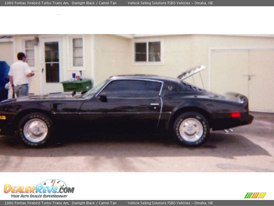 1980 Pontiac Firebird Turbo Trans Am Starlight Black / Camel Tan Photo #7