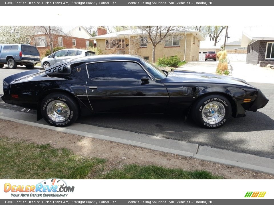 1980 Pontiac Firebird Turbo Trans Am Starlight Black / Camel Tan Photo #10