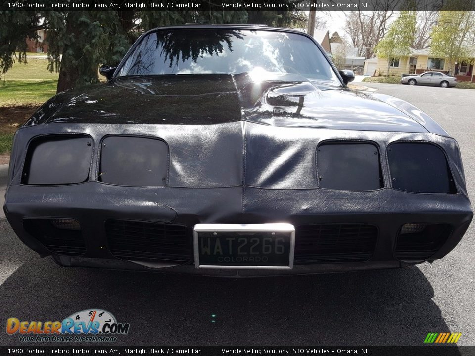 1980 Pontiac Firebird Turbo Trans Am Starlight Black / Camel Tan Photo #11