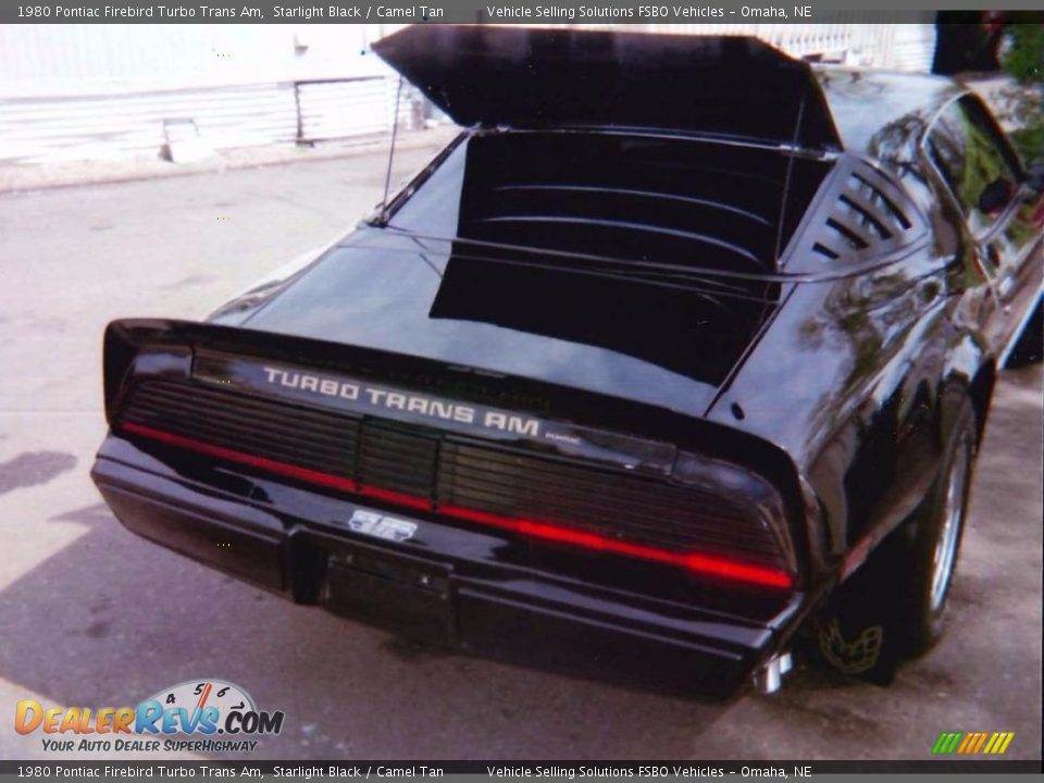 1980 Pontiac Firebird Turbo Trans Am Starlight Black / Camel Tan Photo #17