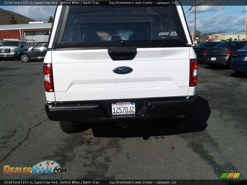 2018 Ford F150 XL SuperCrew 4x4 Oxford White / Earth Gray Photo #3