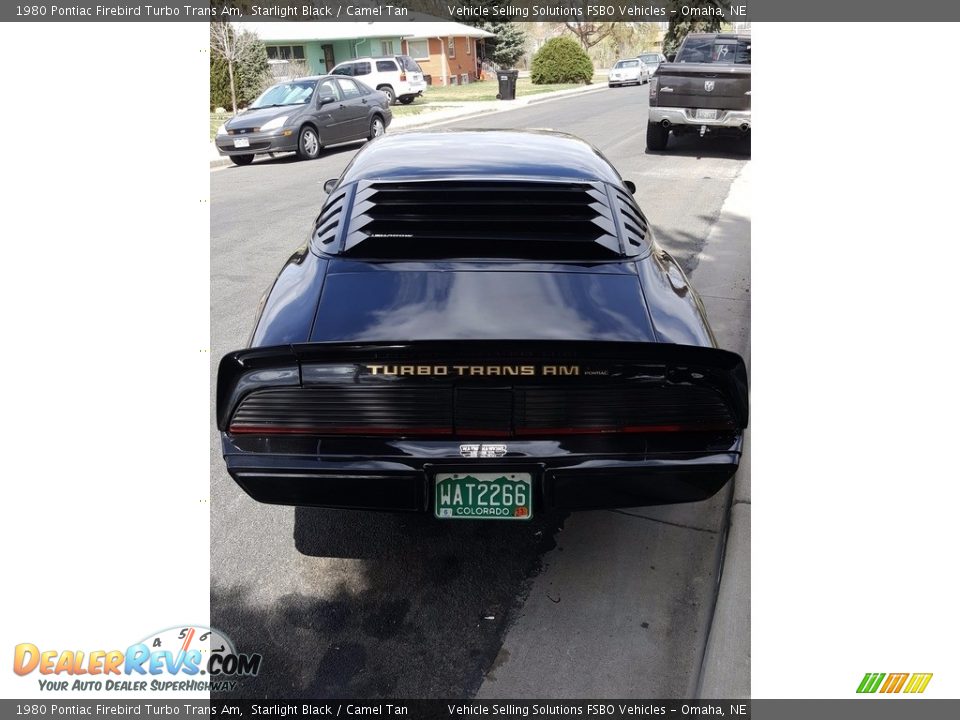 1980 Pontiac Firebird Turbo Trans Am Starlight Black / Camel Tan Photo #19