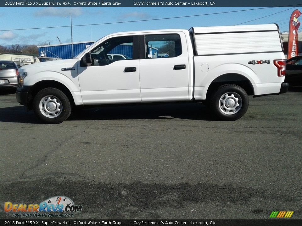 2018 Ford F150 XL SuperCrew 4x4 Oxford White / Earth Gray Photo #6