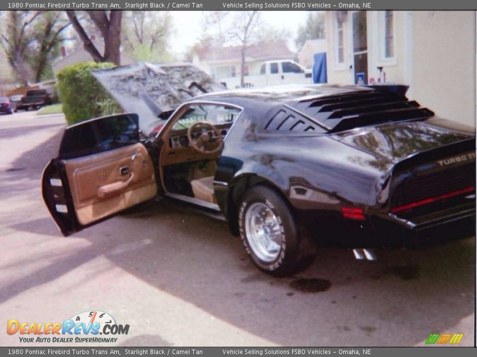 1980 Pontiac Firebird Turbo Trans Am Starlight Black / Camel Tan Photo #22