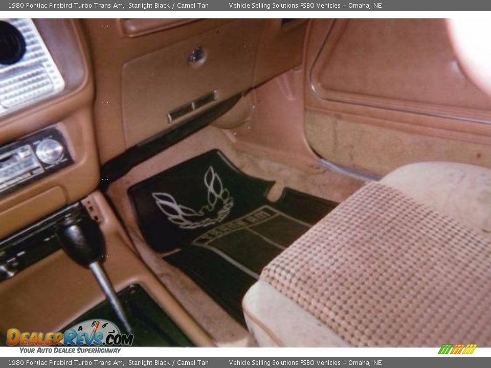 1980 Pontiac Firebird Turbo Trans Am Starlight Black / Camel Tan Photo #25