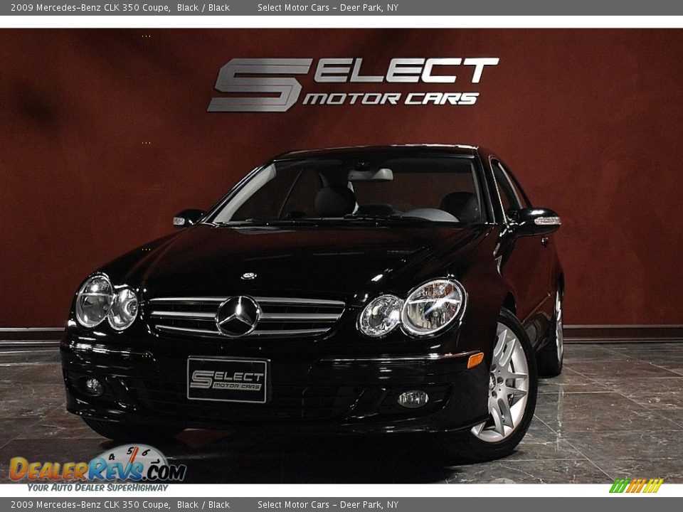 2009 Mercedes-Benz CLK 350 Coupe Black / Black Photo #1