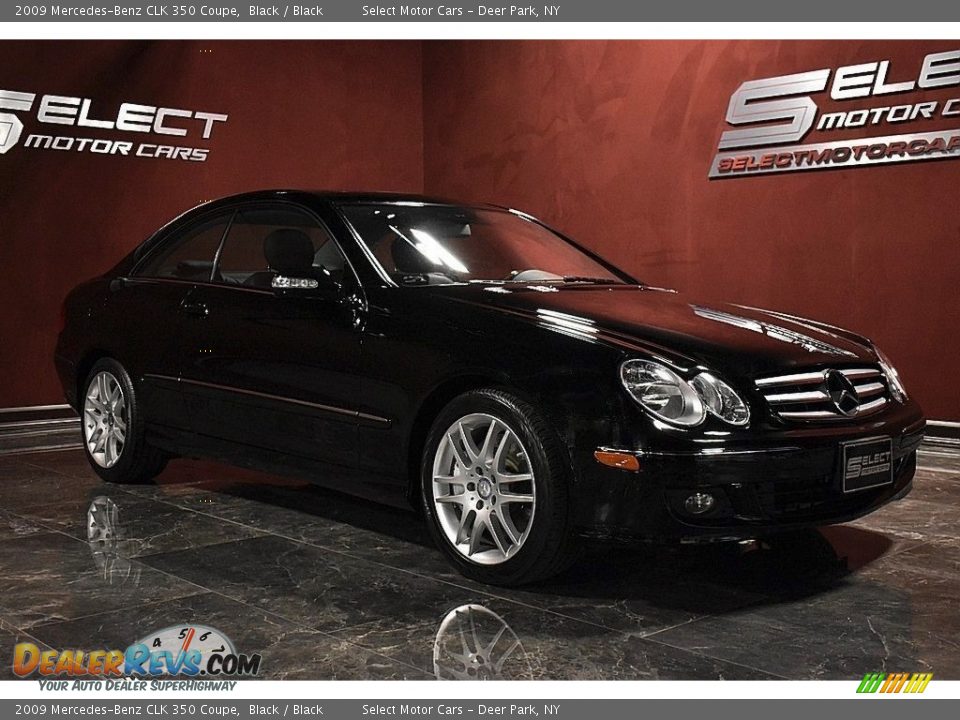 2009 Mercedes-Benz CLK 350 Coupe Black / Black Photo #3