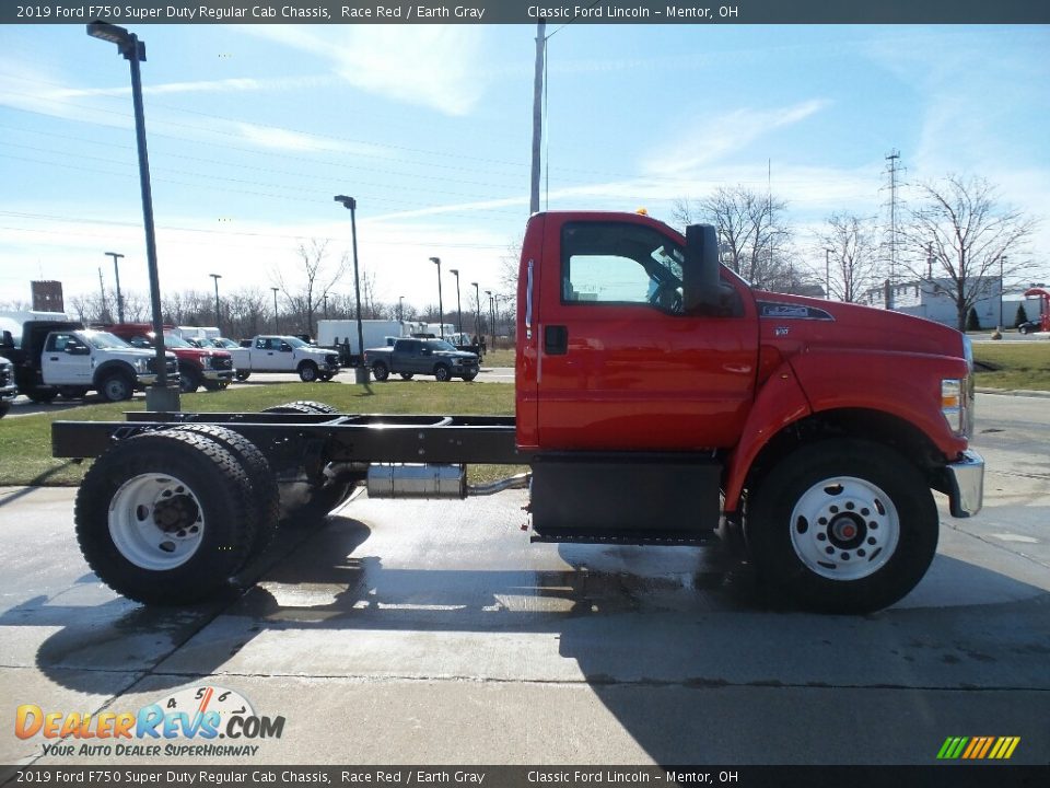 2019 Ford F750 Super Duty Regular Cab Chassis Race Red / Earth Gray Photo #1