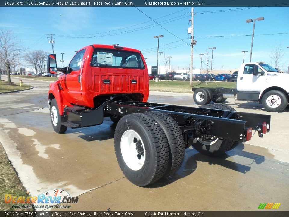 2019 Ford F750 Super Duty Regular Cab Chassis Race Red / Earth Gray Photo #6