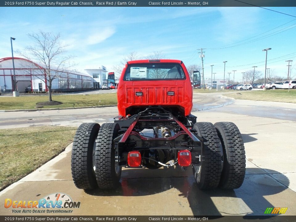 2019 Ford F750 Super Duty Regular Cab Chassis Race Red / Earth Gray Photo #7