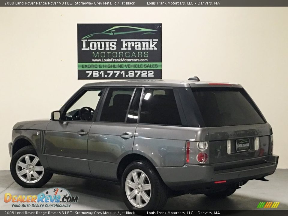 2008 Land Rover Range Rover V8 HSE Stornoway Grey Metallic / Jet Black Photo #3