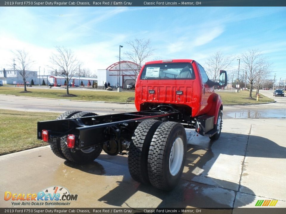 2019 Ford F750 Super Duty Regular Cab Chassis Race Red / Earth Gray Photo #8