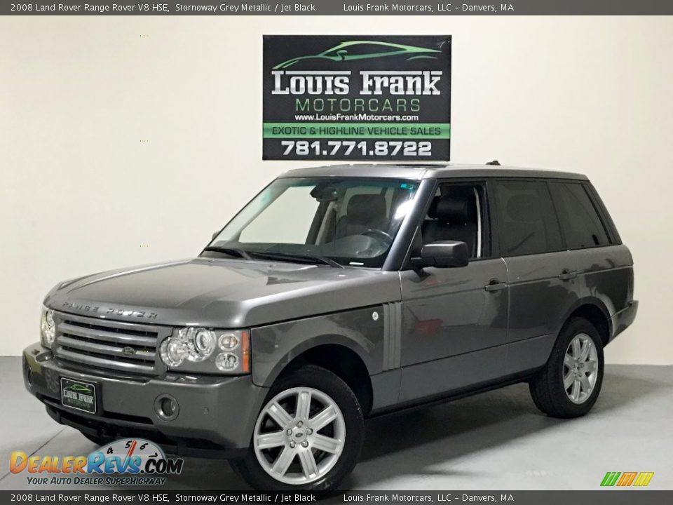 2008 Land Rover Range Rover V8 HSE Stornoway Grey Metallic / Jet Black Photo #4